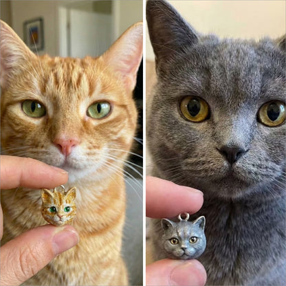 Custom 3D Pet Portrait Pendant