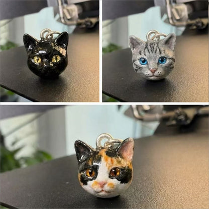 Custom 3D Pet Portrait Pendant